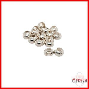 20pcs 5mm Sterling Silver Open Crimp Bead Covers